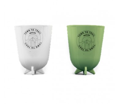 Eco run cup blanc