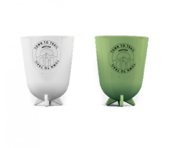 Eco run cup blanc